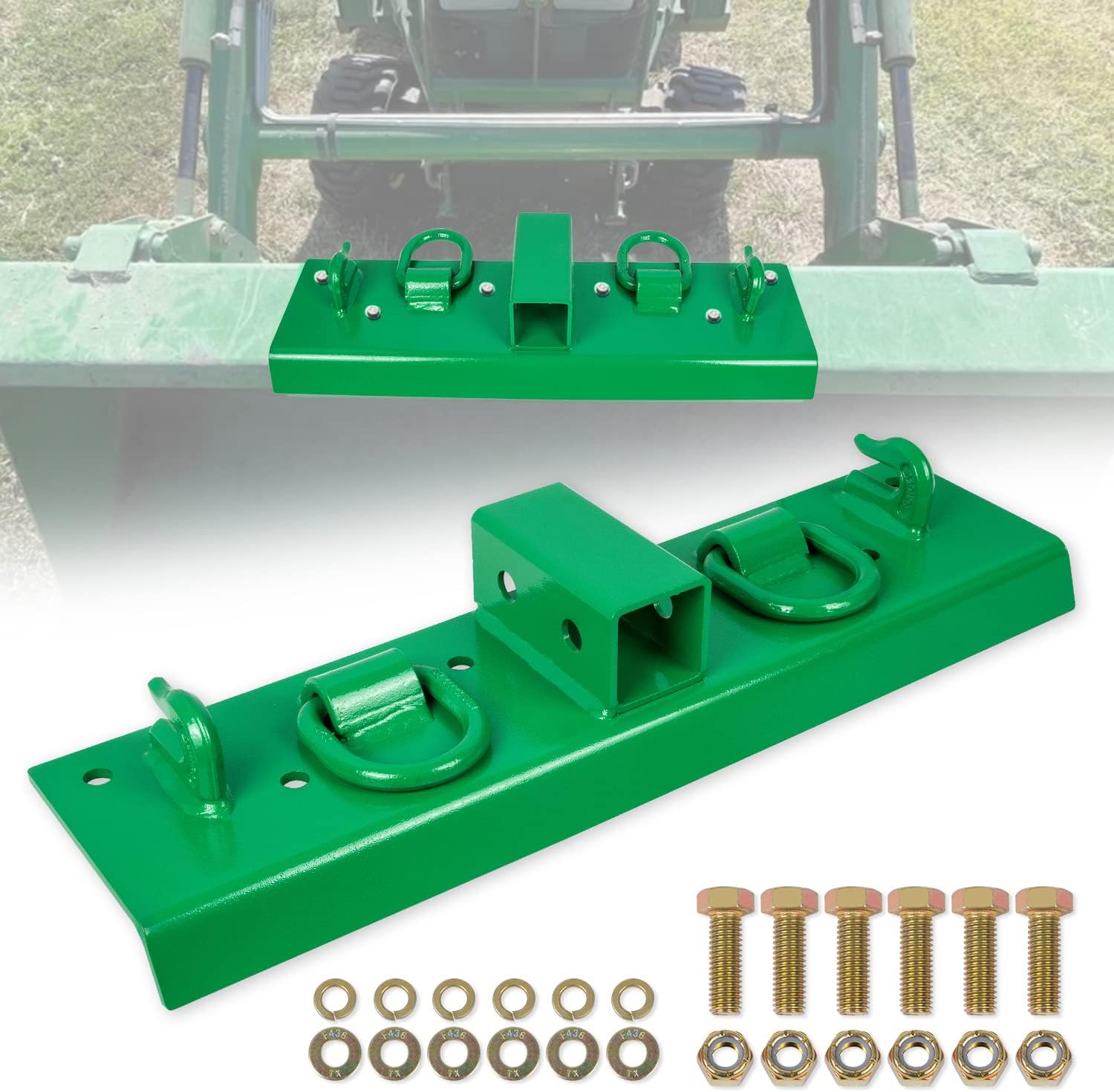 Wztepeng Tractor Bucket Hooks with 2" Receiver Bolt Compatible with