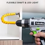21V Cordless Drill Set, Power Drills Kit with 2.0A Battery and Charger, Electric Driver/Drill Bits, Max Torque 40Nm, 3/8-Inch Keyless Chuck, Variable Speed, with LED Light
