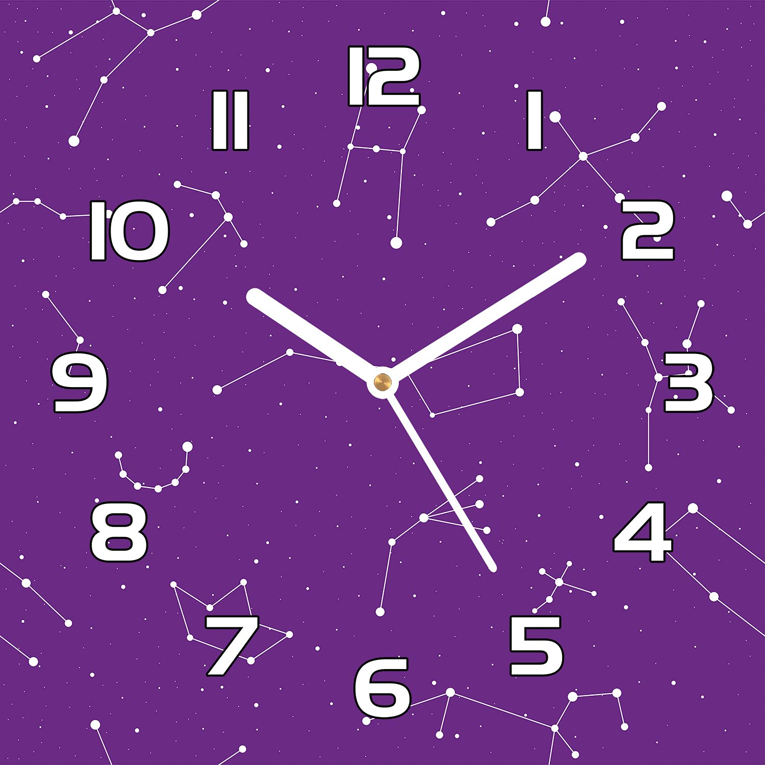 Horloge en verre cuisine salon moderne 30x30 cm aiguilles noires pendule murale silencieuse