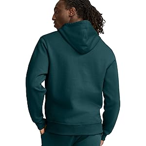 Champion Men's Pullover Fleece Hoodie, Midweight, C Logo (Reg. Or Big & Tall)