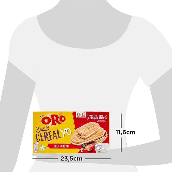 Vitasnella Biscotti Cereal Yo Frutti Rossi, 253g - 5