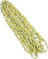 Vista 1 de EXCEART Cinta floral de encaje rosa DIY apliques de boda para manualidades de costura 14.8 ft (amarillo)