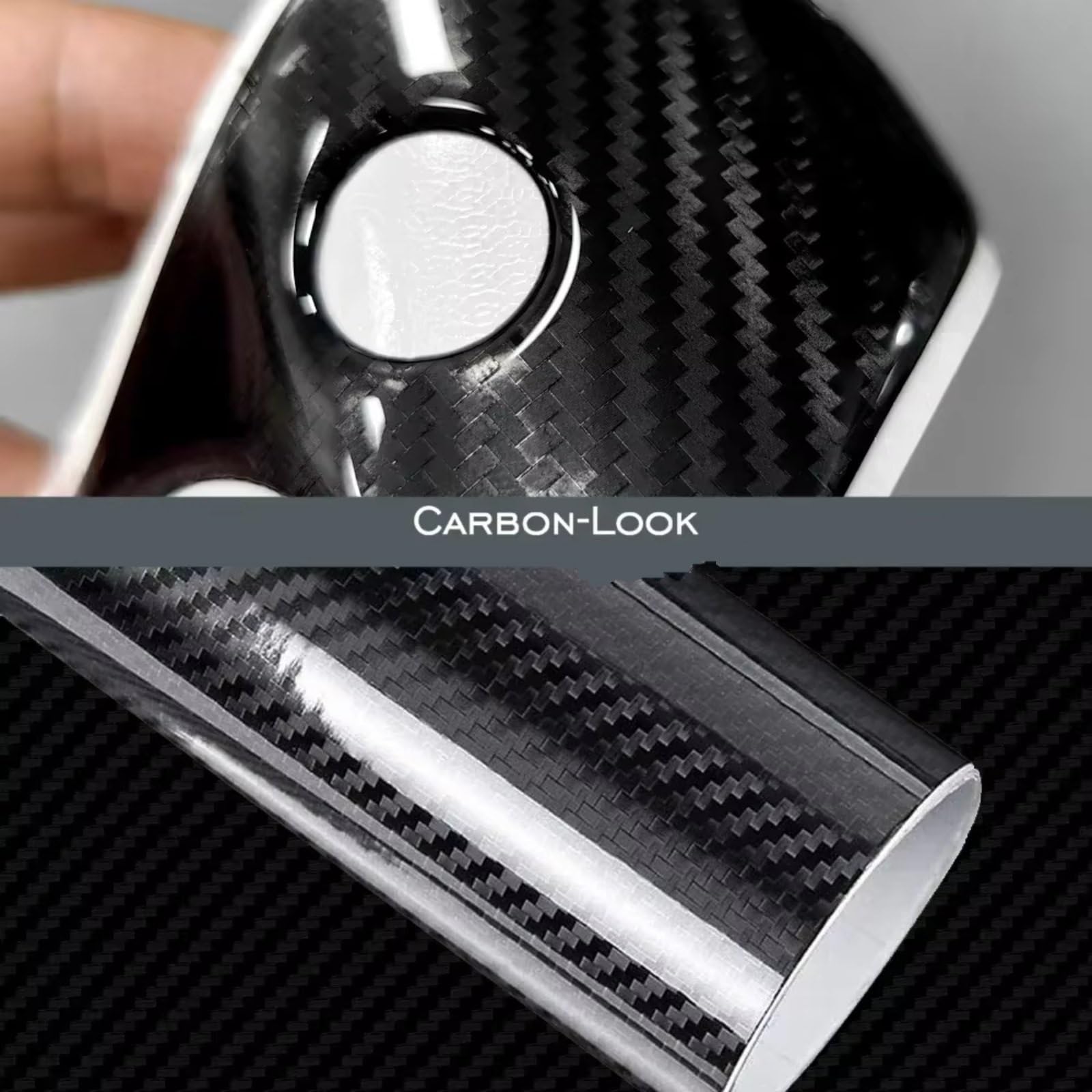 Compatibile Con Suzuki Per Gladius Per SFV650 2014-2015 Carbon Look Moto Coperchio Del Serbatoio Carburante Adesivo Trazione Grip Antiscivolo Serbatoio(Carbon-Look)