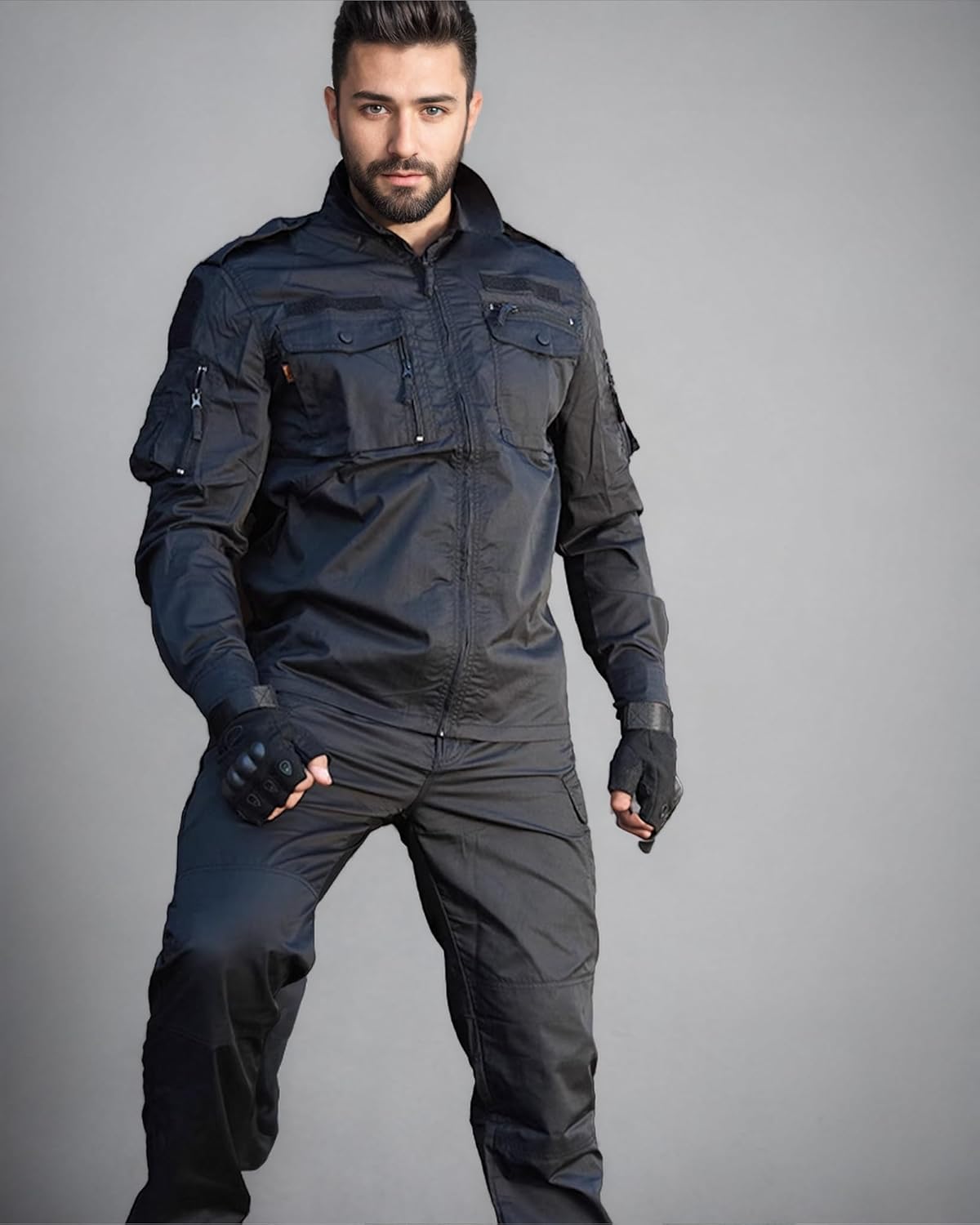 Men's Tactical Jacket and Pants Military Uniforms Suits Ripstop Army Hunting Paintball Airsoft Gear