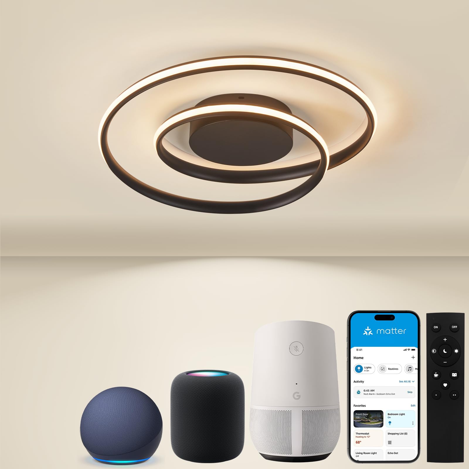 Smart LED Deckenlampe WLAN - Dimmbar & Farbtemperatur Mit Alexa Steuerung
