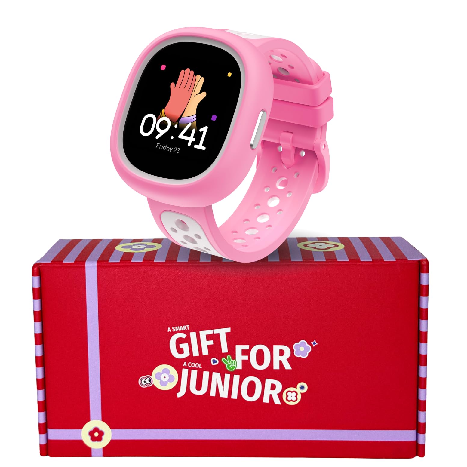 Noise Junior Champ 3 Smart Watch for Kids | 3-in-1 Look with 2 Switchable Bumpers, in-Built Learning Hub, Habit Builder, Exam & School Mode, SOS, 100+ Cloud Faces, Parental Control(Arctic Storm) — Amazon image 10