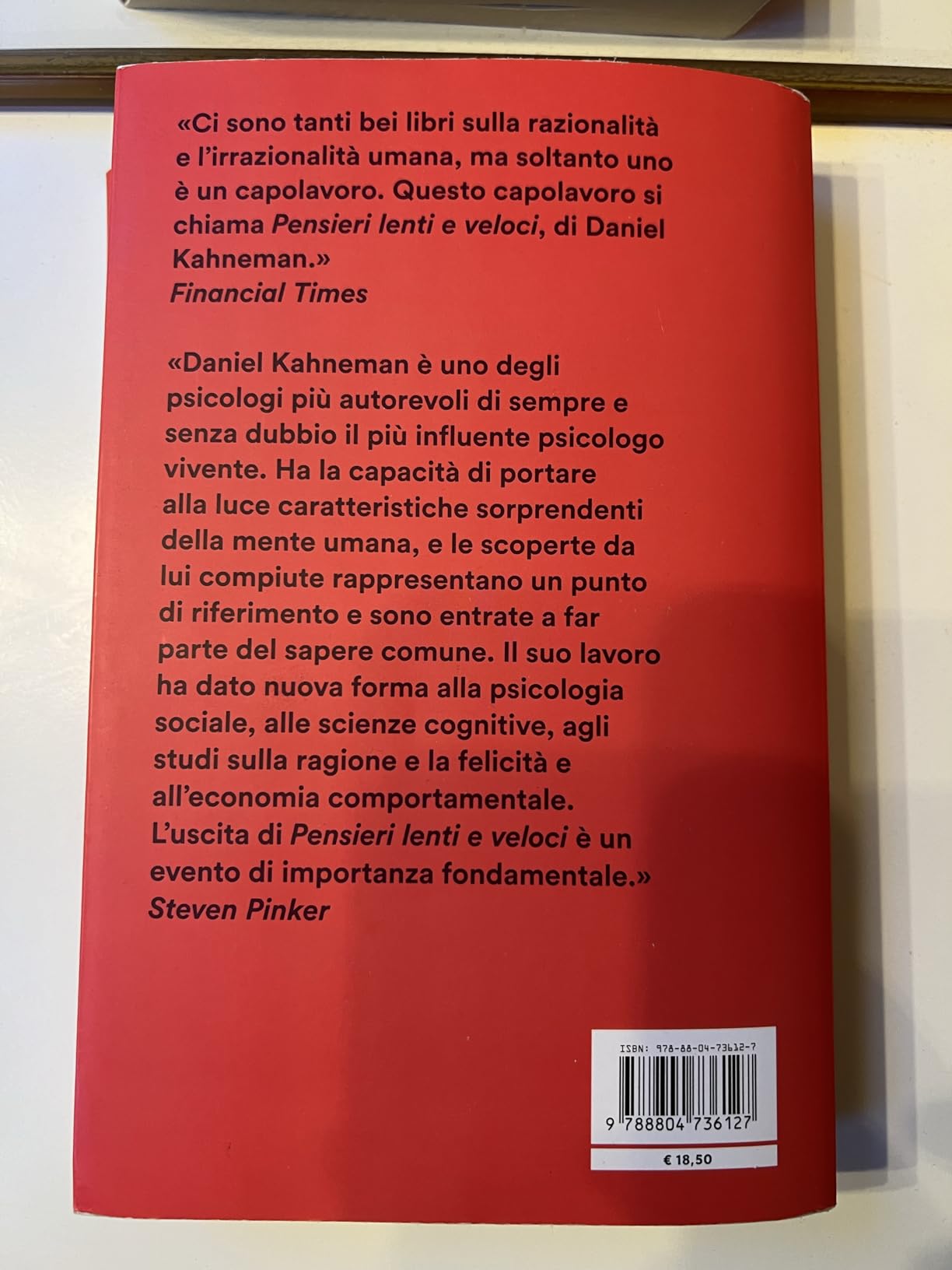 pensieri lenti e veloci kahneman
