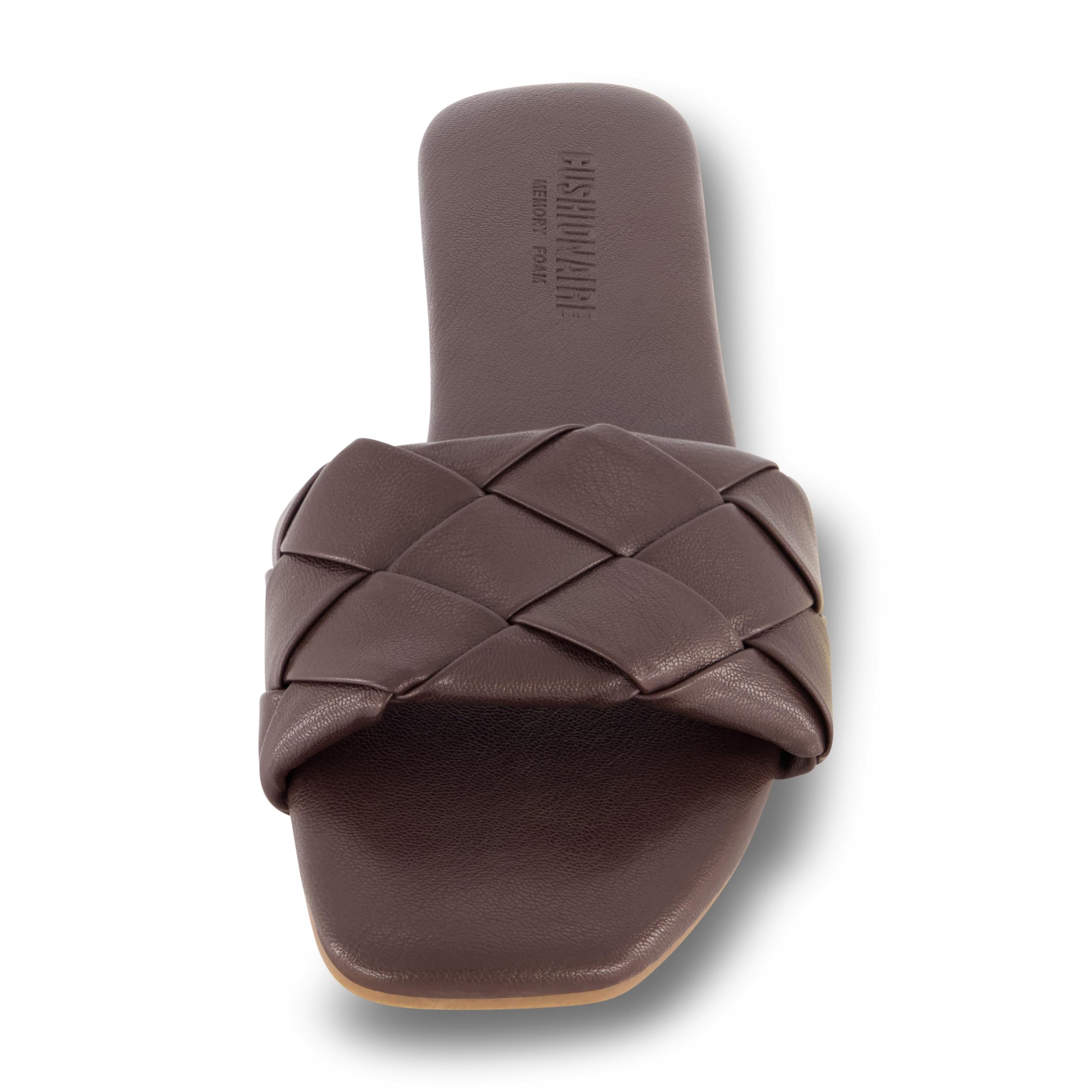 CUSHIONAIRE Women's Franca woven slide sandal +Memory Foam, Wide Widths Available