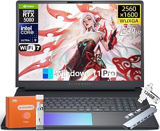 16 Area-51 2025 Gaming Laptop Intel Ultra 9 275HX 24-Core (5,4GHz), RTX 5080 16GB GDDR7, QHD+ 240Hz 500nits Display 16 pulgadas, 32 GB DDR5, 2TB SSD, cámara 4K, WiFi 7, RGB