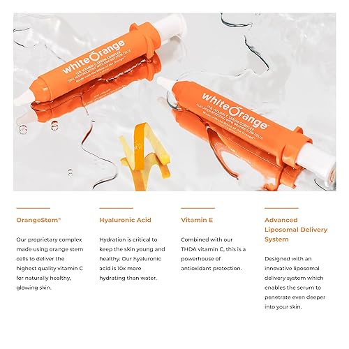 Miniatura 6 de White Orange El único suero de vitamina C fabricado con parte blanca de limpiador revitalizante naranja  naranja blanca antienvejecimiento ácido