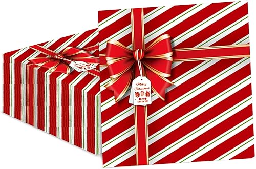 Miniatura 8 de 50 servilletas de Navidad para invitados de 3 capas, paquete de papel desechable, bolas de Navidad, almuerzo, cena, servilletas de mano, tema de