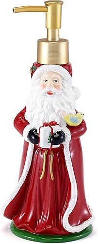 Spode - Dispensador de lociónjabón con bomba, artículos esenciales para baño de invitados, decoración navideña para el hogar (Colección Árbol de