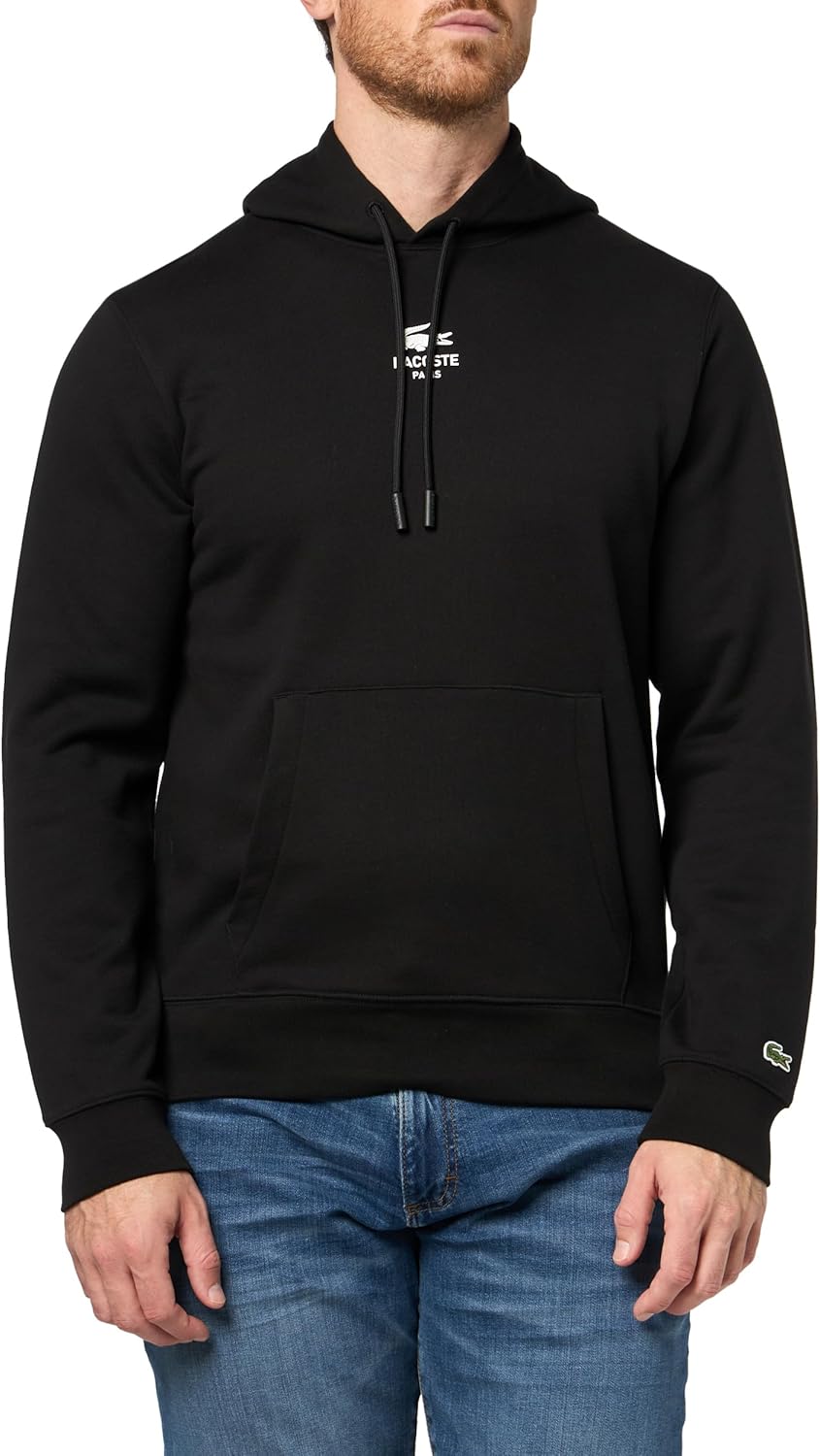 Lacoste mens Graphic Hoodie - Image 4