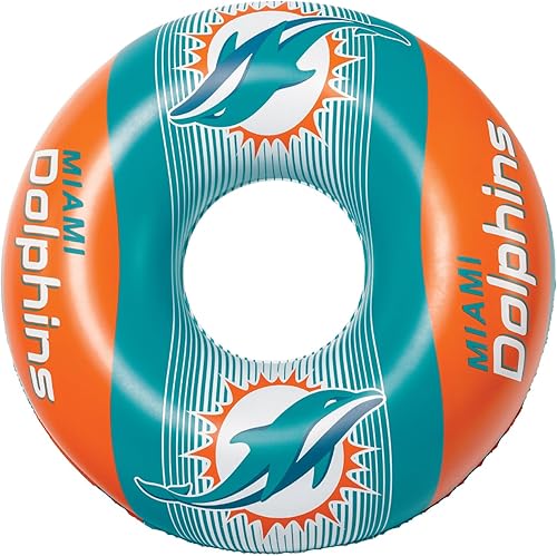Vista 13 de BigMouth 36” Inflatable Pool Floats Officially Licensed NFL Fan Gear Merchandise Inner Tube for Adults and Teens
