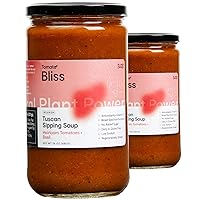 Vista 1 de Tomato Bliss - Sopa original de tomate y albahaca reliquia, totalmente natural, sin OMG, vegana, sin lácteos, sin azúcar añadida, sopas de tomate