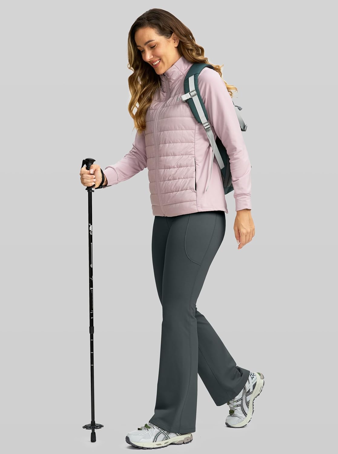 G Gradual Women's Fleece Lined Pants High Waist Winter Thermal Warm Flare Leggings Hiking Yoga Pants Women with Pockets - Image 6