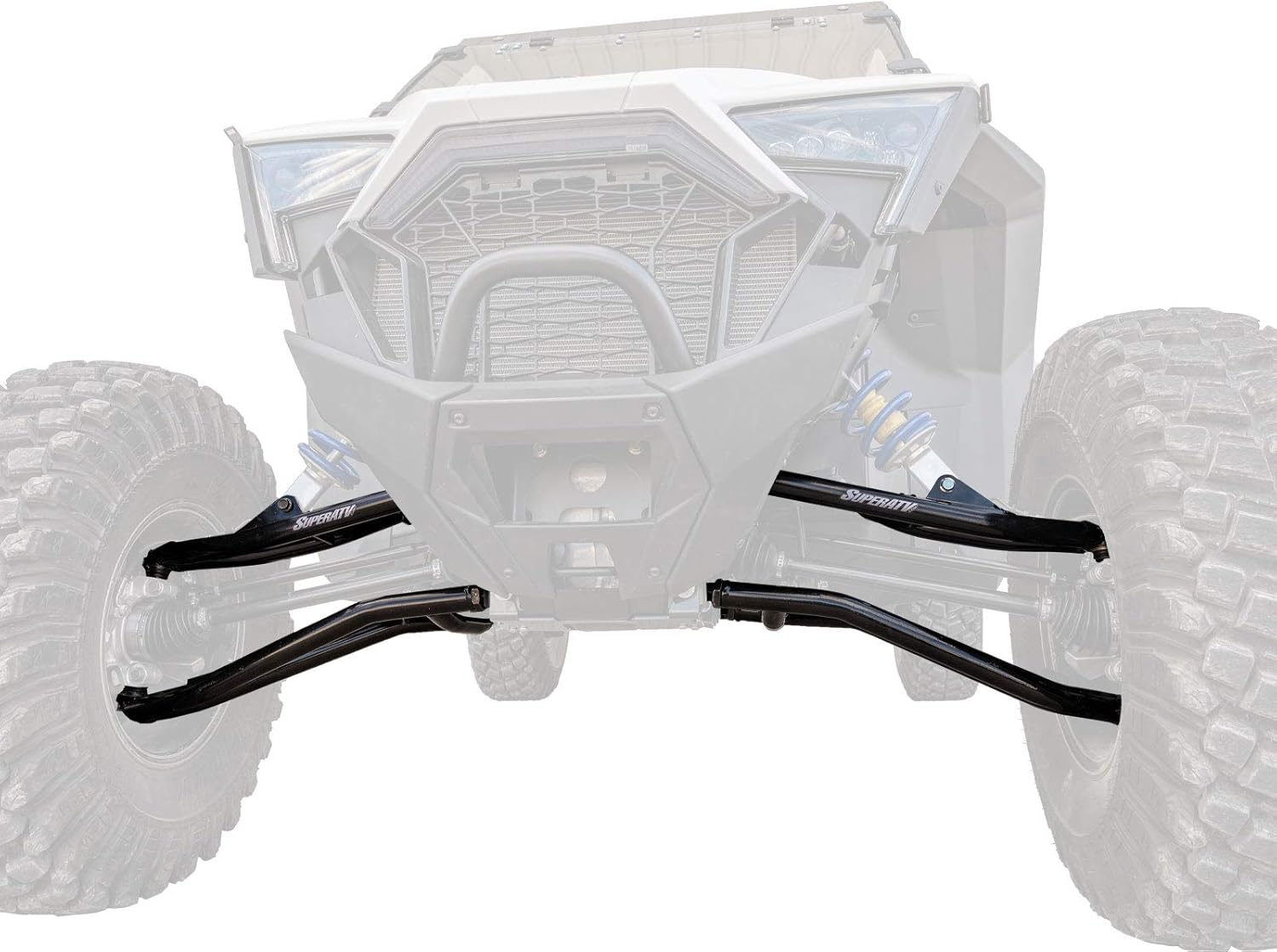 SuperATV Heavy Duty 1.5" Forward Offset A-Arms for Polaris RZR PRO XP / 4 (2020+) - Black