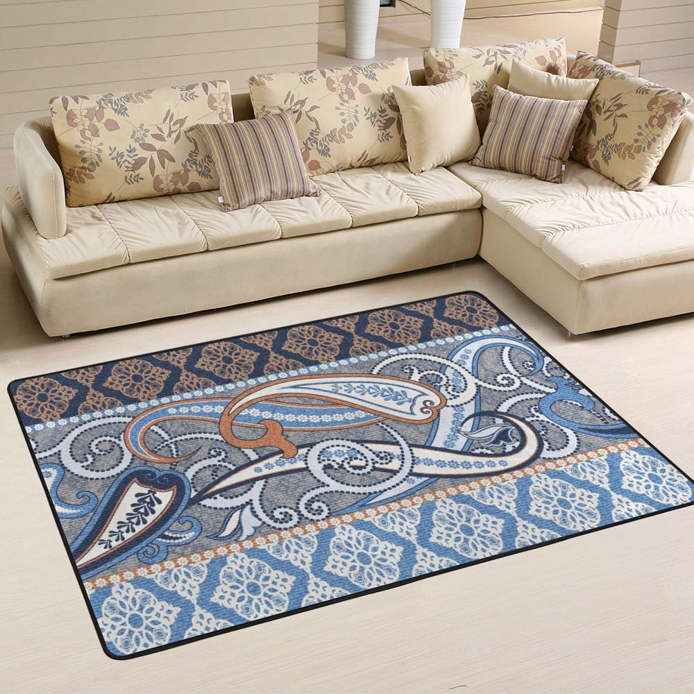 Tapis de style bohème floral Ruchen pour réchauffer l'ambiance de votre chambre à coucher