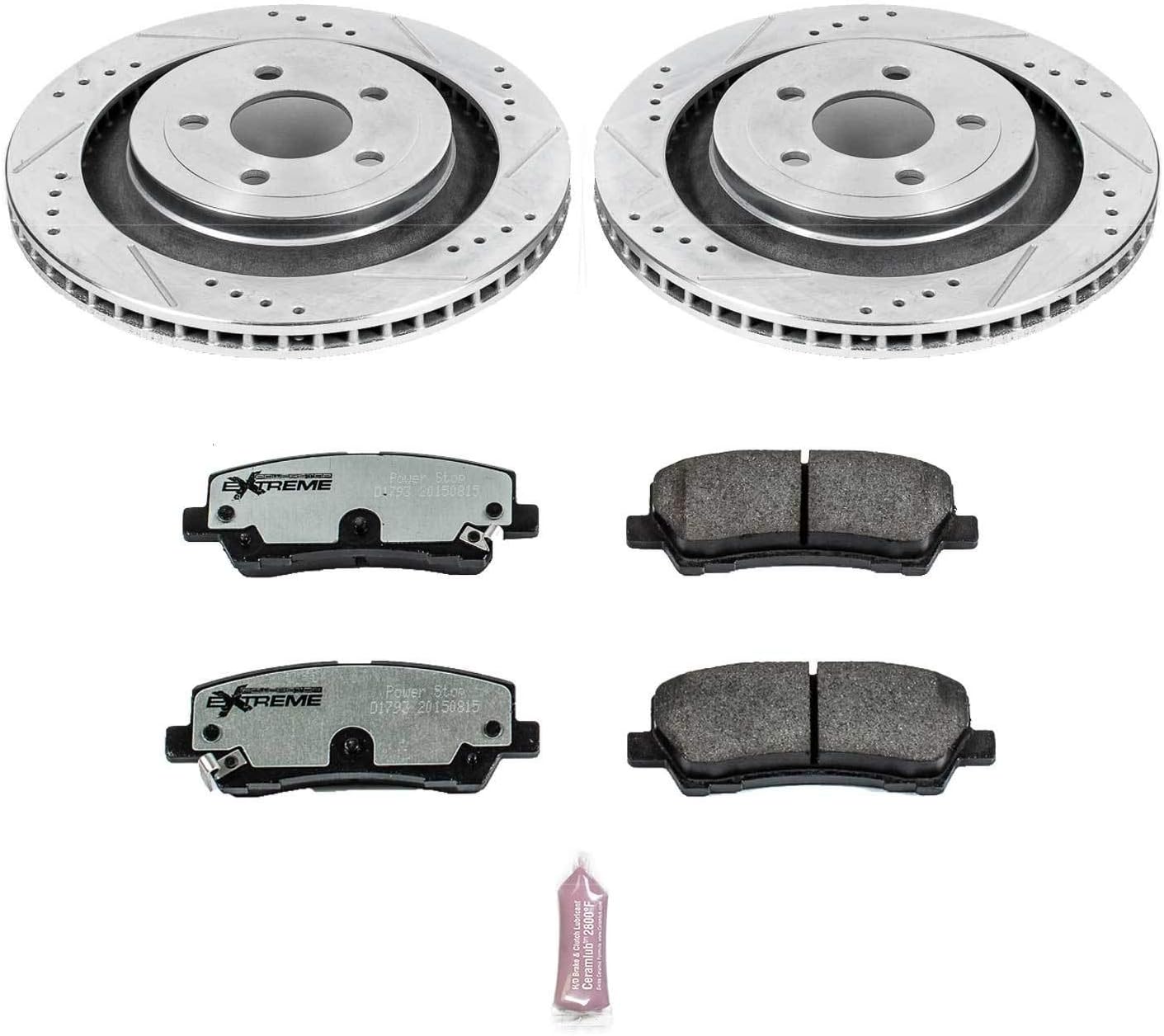One-Day Sale: Up to 40% Off Power Stop K6812-26 Rear Z26 Carbon Fiber Brake Pads with Drilled & Slotted Brake Rotors Kit 🔥 Flash Sale Power Stop K6812-26 Rear Z26 Carbon Fiber Brake Pads with Drilled & Slotted Brake Rotors Kit