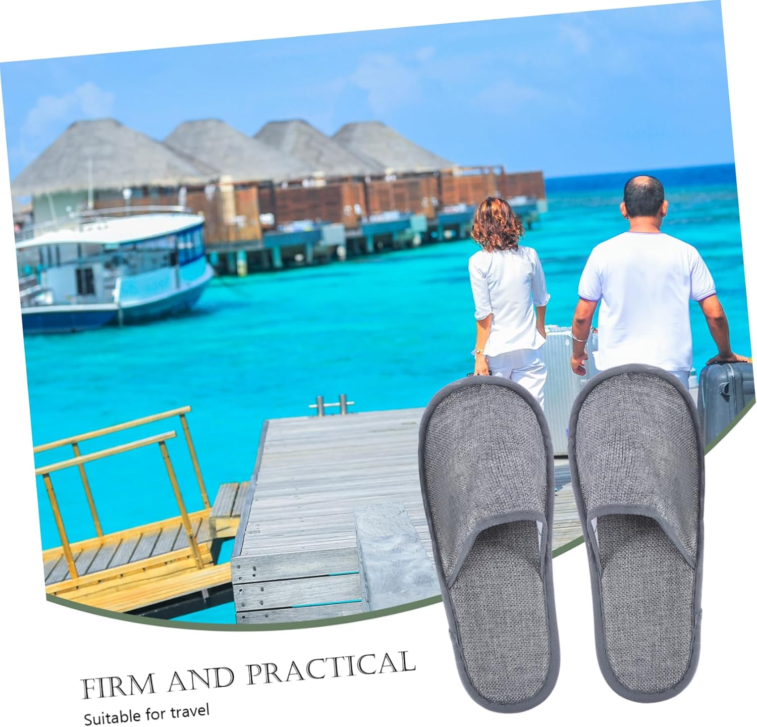 Gatuida 10pairs One-off Slippers Comfortable Hotel Home Motel Guest Non Slip Slippers