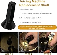 Vista 4 de Reemplazo del eje para exprimidor de cítricos compatible con modelos ELCJ-1600S ELCJ-1700S ELCJ1900S, pieza de reparación del eje de transmisión