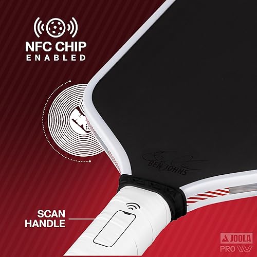 Miniatura 4 de JOOLA Pro IV Palas de Pickleball Superficie de Fibra de Carbono Cruda Formas Perseus, Hyperion, Scorpeus y Magnus 14mm16mm Tech Flex Power