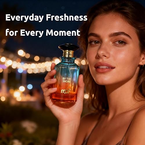 Miniatura 5 de By The Shore - Perfume unisex de Colonia costera, 3.4 fl oz, perfume cítrico fresco y albaricoque, fragancia de menta naranja de larga duración,