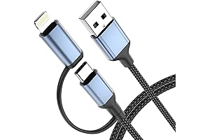 2-in-1 Lightning Cable: Streamlined Charging for Apple Devices and More