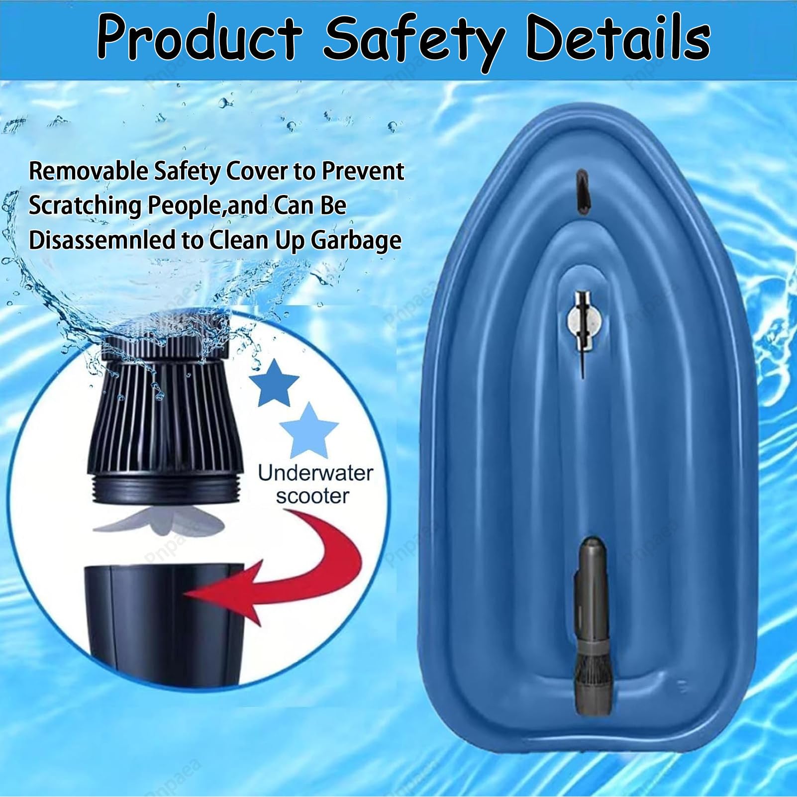 Canoa Gonfiabile 2 Posti,Moto d'Acqua Elettrica Gonfiabile Estiva 500w/700w con Motore E Batteria,Scooter Subacqueo,Ideale per Immersioni E Nuoto A