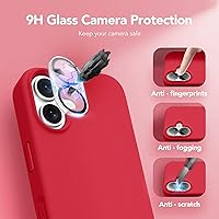 Vista 1414 de GONEZ Funda de silicona para iPhone 15 Pro Max, compatible con Magsafe, protector de cámara + protector de pantalla, forro de microfibra suave Negro