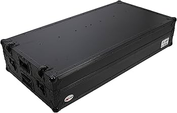 ProX Portable Z-Style DJ Table Flight Case w/Handles+Wheels, Black