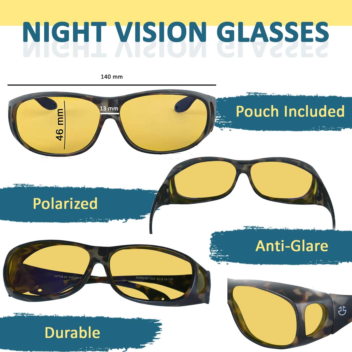 Optix 55 - Brandclub - Optix 55 Night Driving Glasses Anti Glare