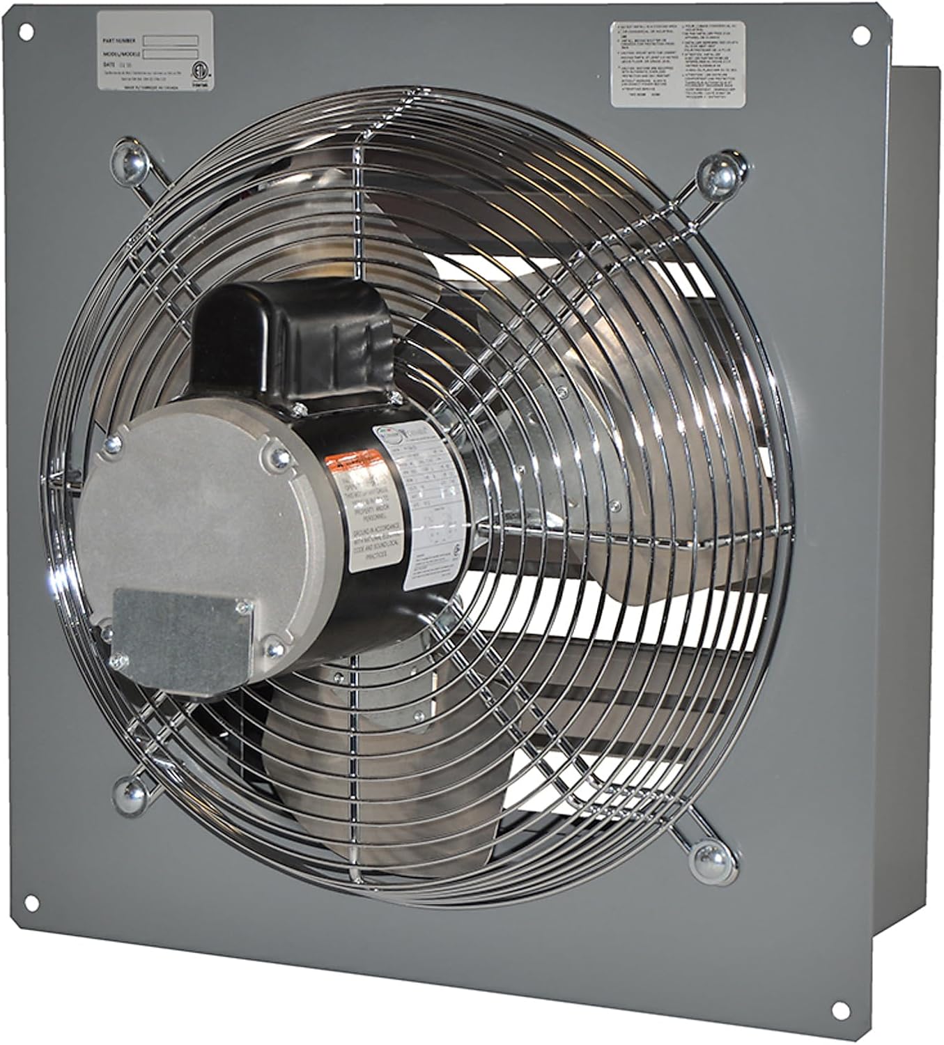 Canarm Wall Exhaust Fan - 16in 2-Speed, Model# S16-E2