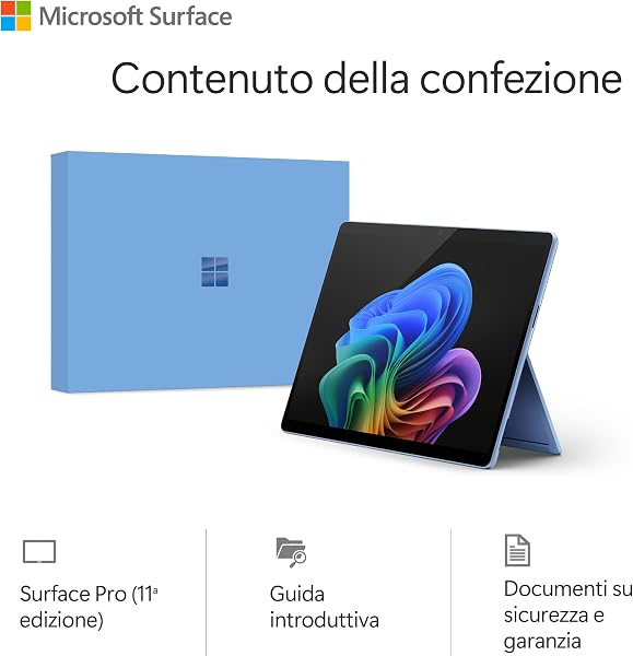 Microsoft Surface Pro (alimentatore non incluso) | Copilot+ PC | 13” OLED Touchscreen | Snapdragon® X Elite | 16GB RAM | 512GB SSD | Ultimo modello 11esima edizione | Zaffiro - 4