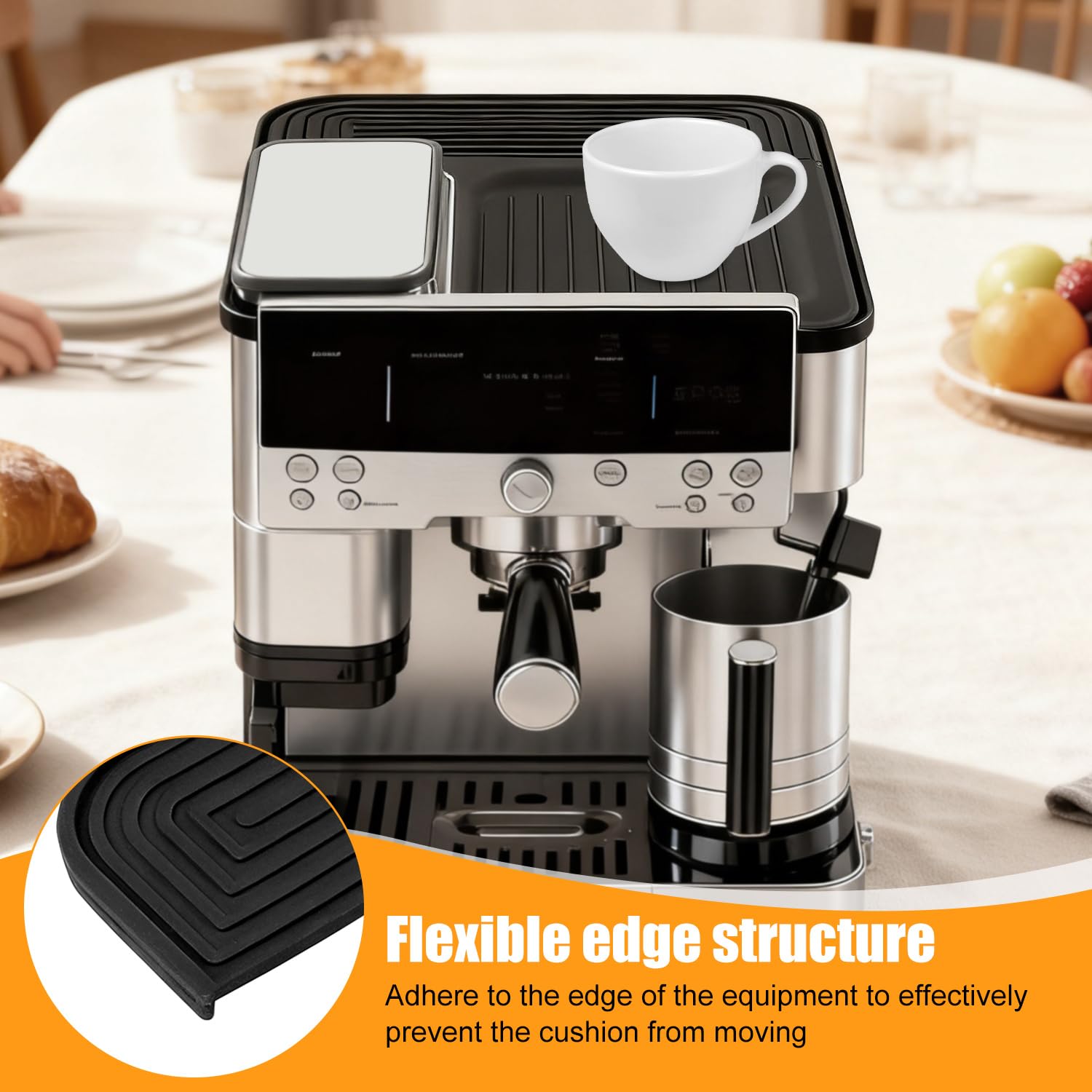 Tappetino in silicone per Ninja Luxe Café ES601EU/ES701EU – Tappetino antiscivolo antigraffio e resistente al calore, protegge le superfici, facile da pulire, accessorio ideale per