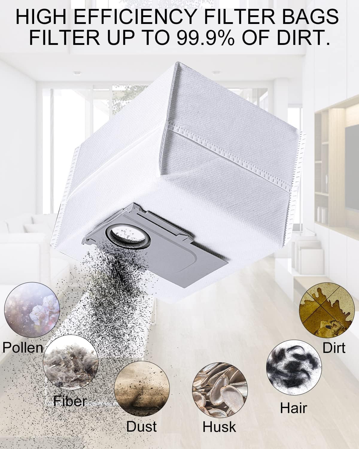 Lot De 16 Sacs À Poussière Pour Roborock S7 Max Ultra/S8/Qrevo Curvx/Q7/Q10/Q5 Pro+/S7 Maxv Ultra, Grande Capacité De 3.2 L, Filtrat - Electroménager Lot De 16 Sacs À Poussière Pour Roborock S7 Max Ultra/S8/Qrevo Curvx/Q7/Q10/Q5 Pro+/S7 Maxv Ultra, Grande Capacité De 3.2 L, Filtrat - Electroménager