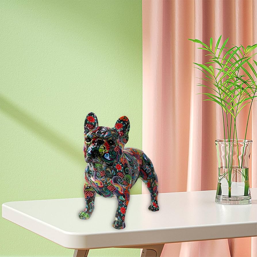 犬のオブジェ　フレンチブルドッグの置物　動物　像　人形　インテリア　フィギュア 犬のオブジェフレンチブルドッグの置物動物像人形インテリア