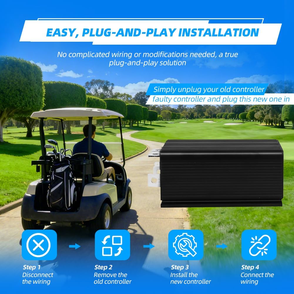 36V 325A Golf Cart Controller for Yamaha G16 G14 G9 G8 (1995-2002), Speed Controller, 1k-0 Throttle Type, Replacement Curtis for JF3-86510-11-00 JN4-86510-01-00