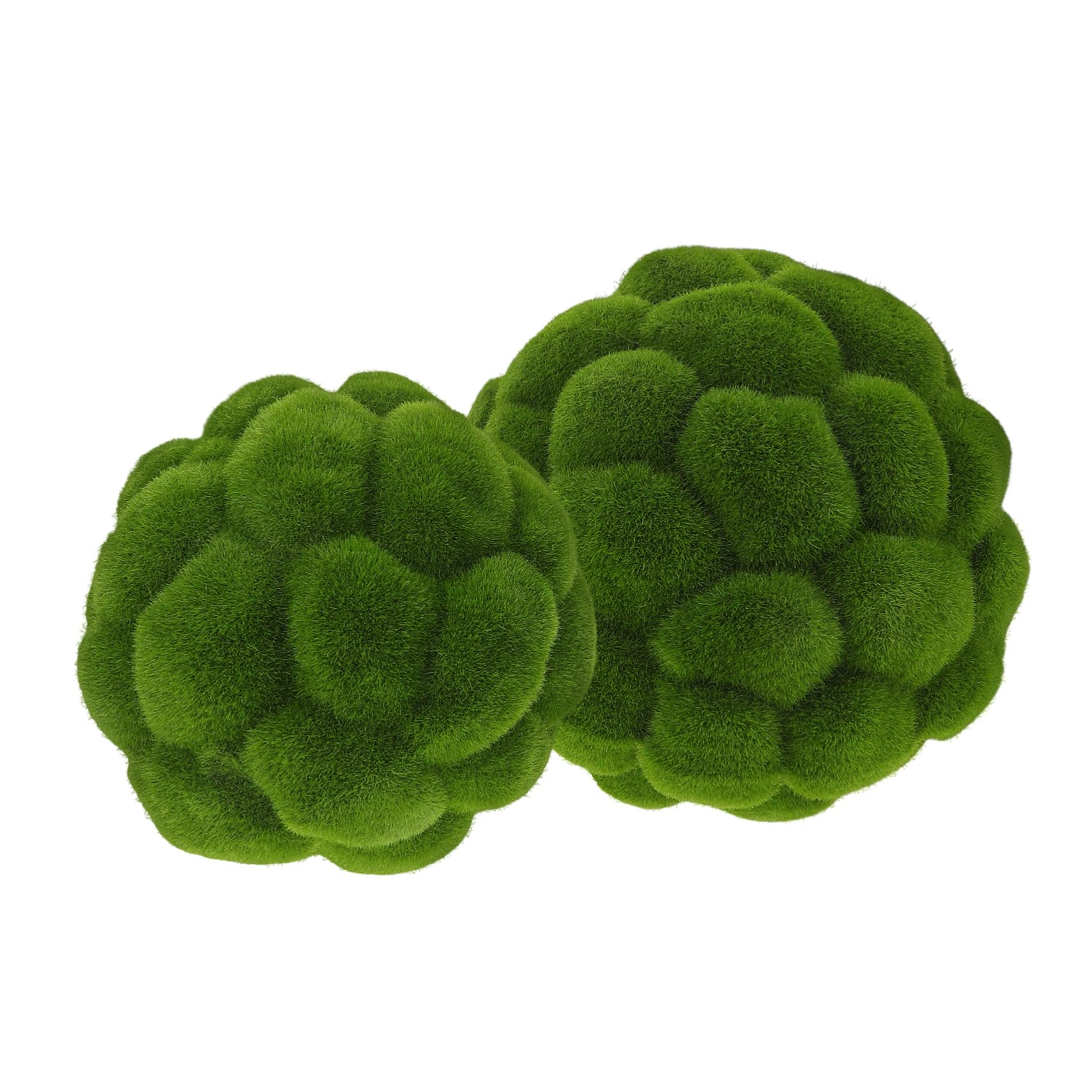 Alipis 2Pcs Green Topiary Balls Realistic Faux Moss Decorative Balls for Floral Arrangements Crafting and Fairy Gardens Lightweight and Low Maintenance