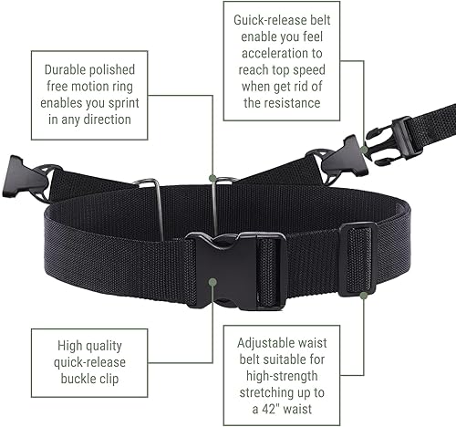 Miniatura 4 de BULLETSHAKER Paracaídas doble XL para entrenamiento de velocidad, paracaídas de entrenamiento de velocidad de 56 pulgadas, paquete de 2,