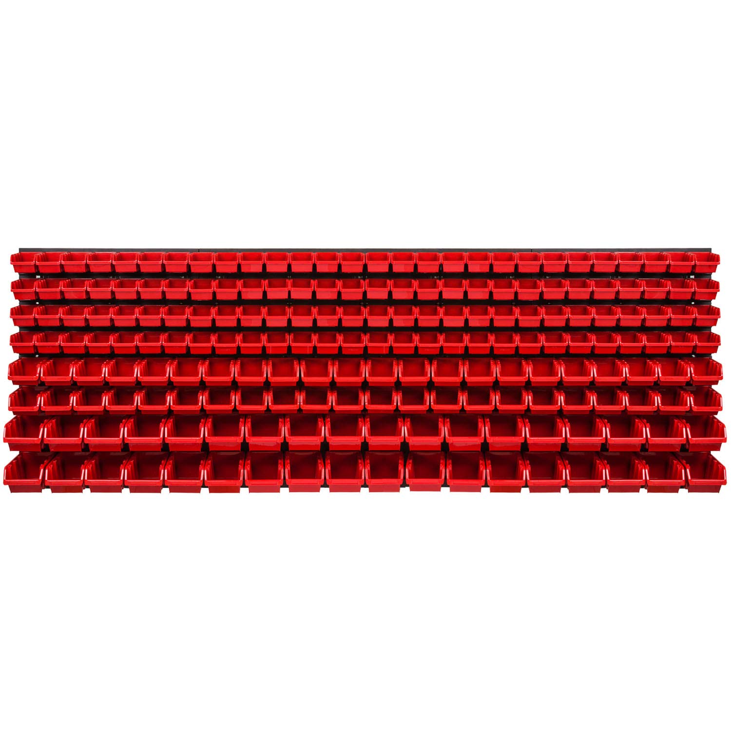 B2c Red Wall Mounted Tool Peg Board Set Garage Storage Bins Workshop Rack Shed Organiser 50 Models Various Shapes And Layouts Small Medium Large (Model 50)