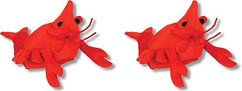 Miniatura 1 de Gorro de cangrejo de peluche (2 unidades)