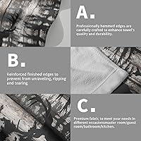 Vista 5 de Giwawa Juego de 2 toallas de mano de ciervos del bosque, toallas de mano de animales salvajes, toallas suaves para la cara de los invitados