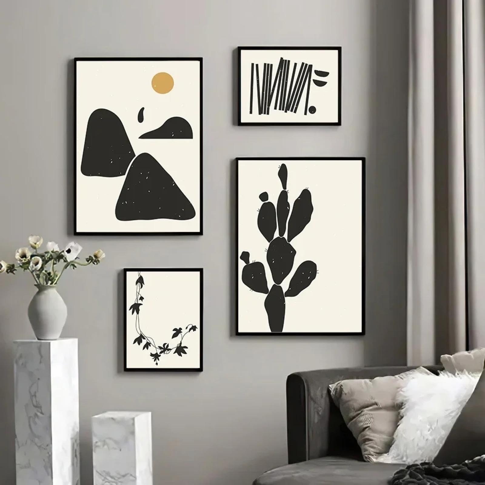 Affiches de formes esthétiques abstraites pour décorer un mur vide - 7