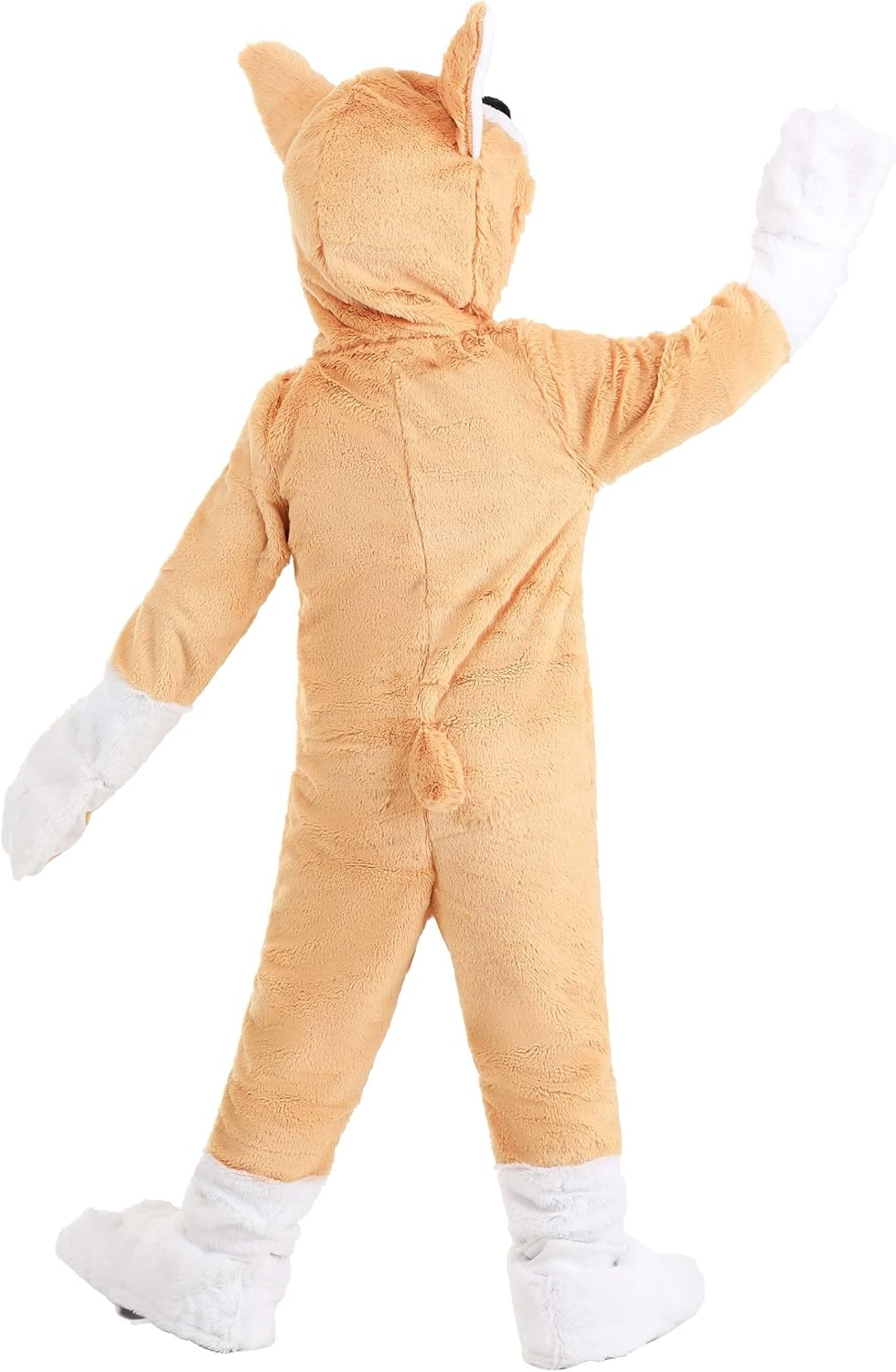 Plush Corgi Costume for Toddlers - Kid's Hooded Dog Jumpsuit for Halloween - Child Corgi Cosplay Outfit - Image 2