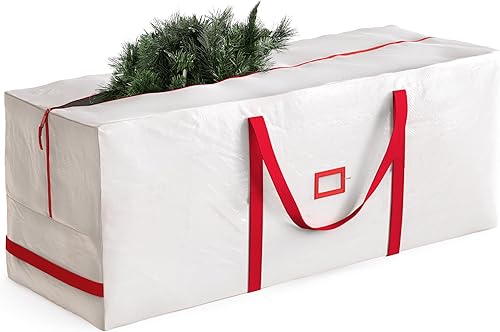 Miniatura 11 de Bolsa de almacenamiento para árbol de Navidad Zober - Se adapta a árboles artificiales de 7.5 pies - Bolsa de árbol de Navidad de plástico