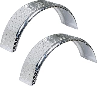 Tie Down Diamond Plated Aluminum Trailer Fenders