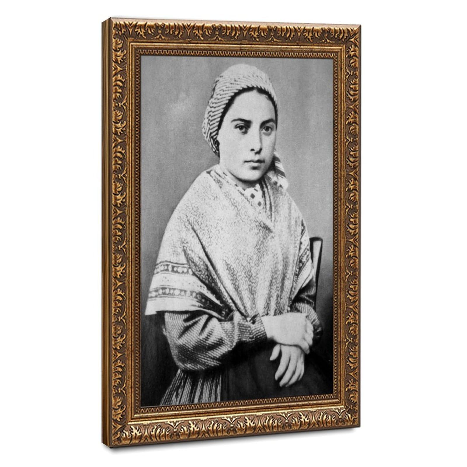 Toile de Sainte Bernadette : oeuvre murale premium en format 50x76 cm - 8