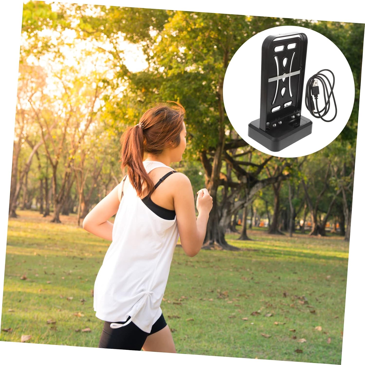 Automatic Pedometer Phone Walker on Pedometer Sport Accessories Cellphone er Holder