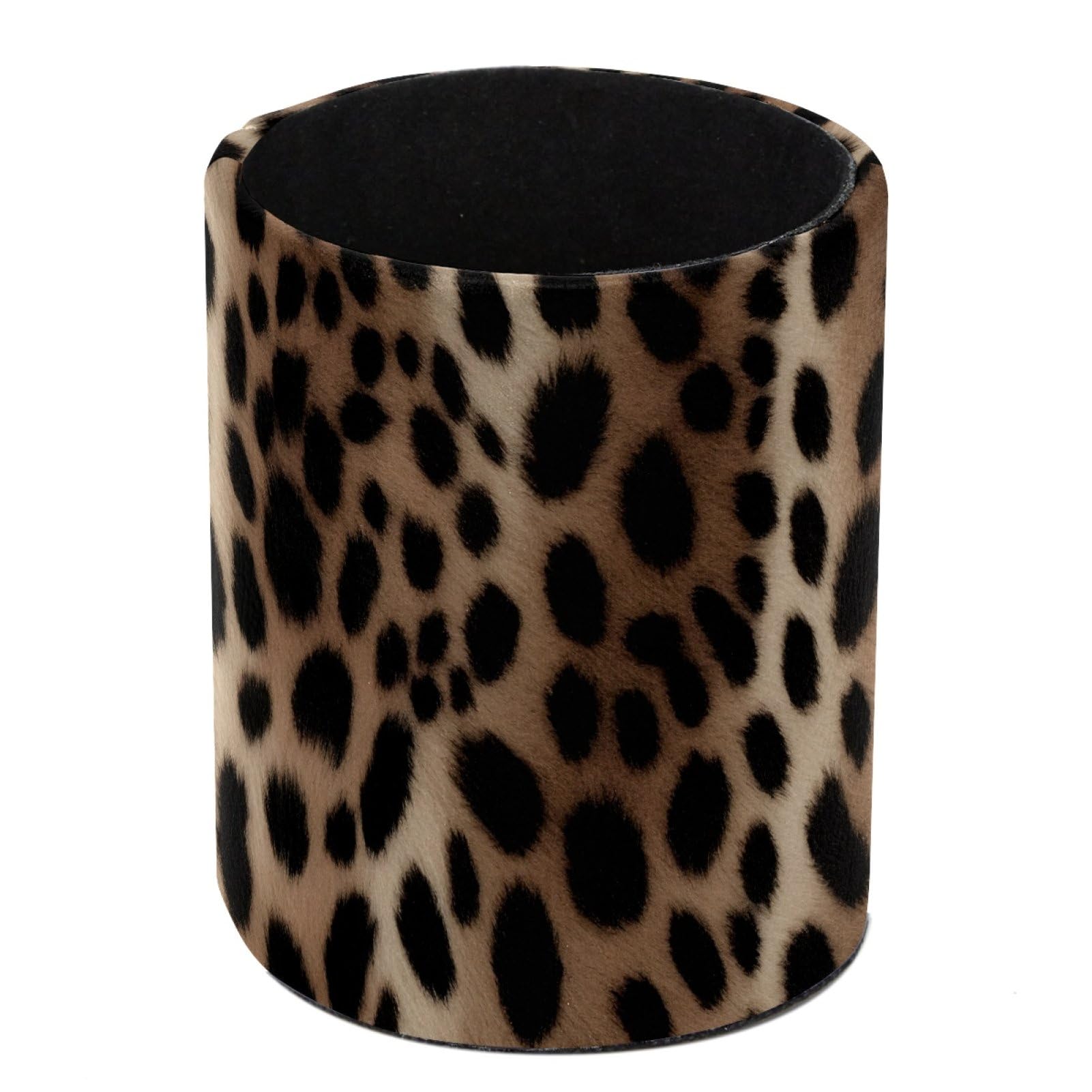 FWJZDSP Leopard Print Pencil Cup Pen Organizer Makeup Brush Holder for Office Home Countertop Desk Accessory Storage